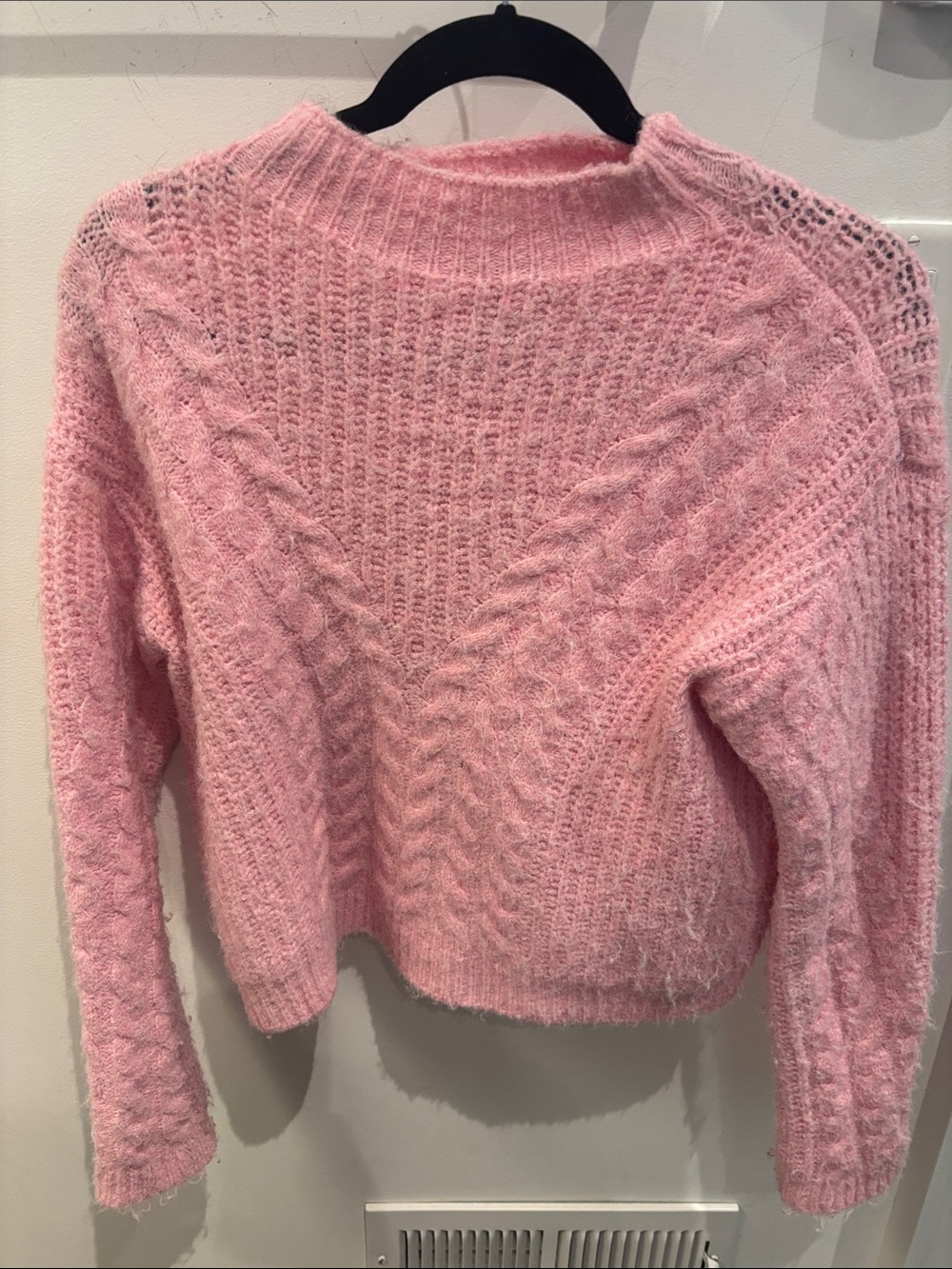 Universal Thread Pink Cable Knit Turtleneck Sweater